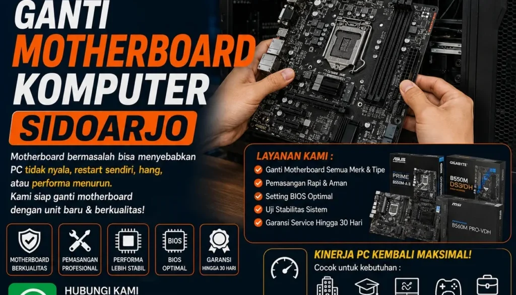 ganti-motherboard-komputer-sidoarjo