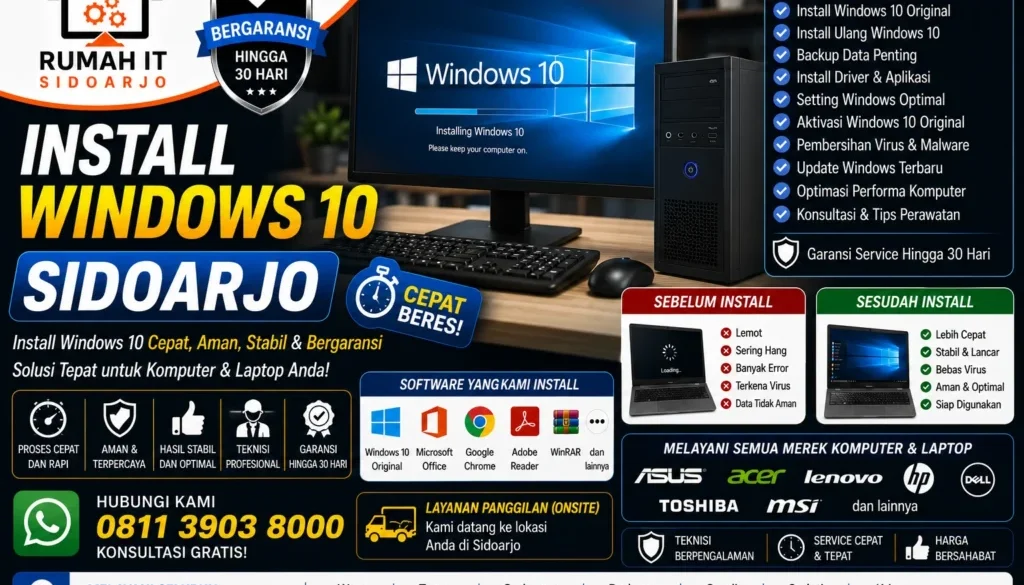 install-windows-10-sidoarjo