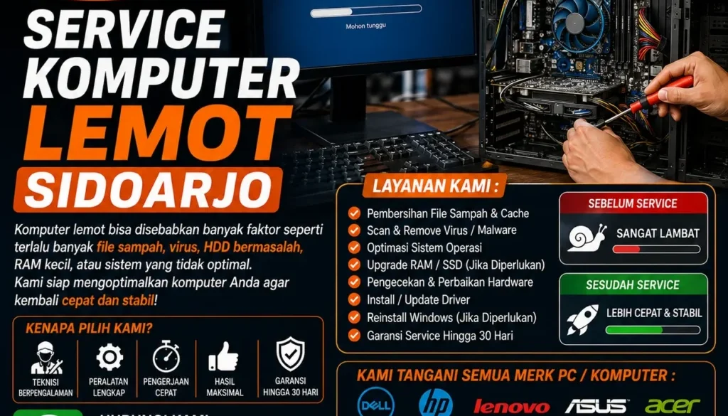 service-komputer-lemot-sidoarjo