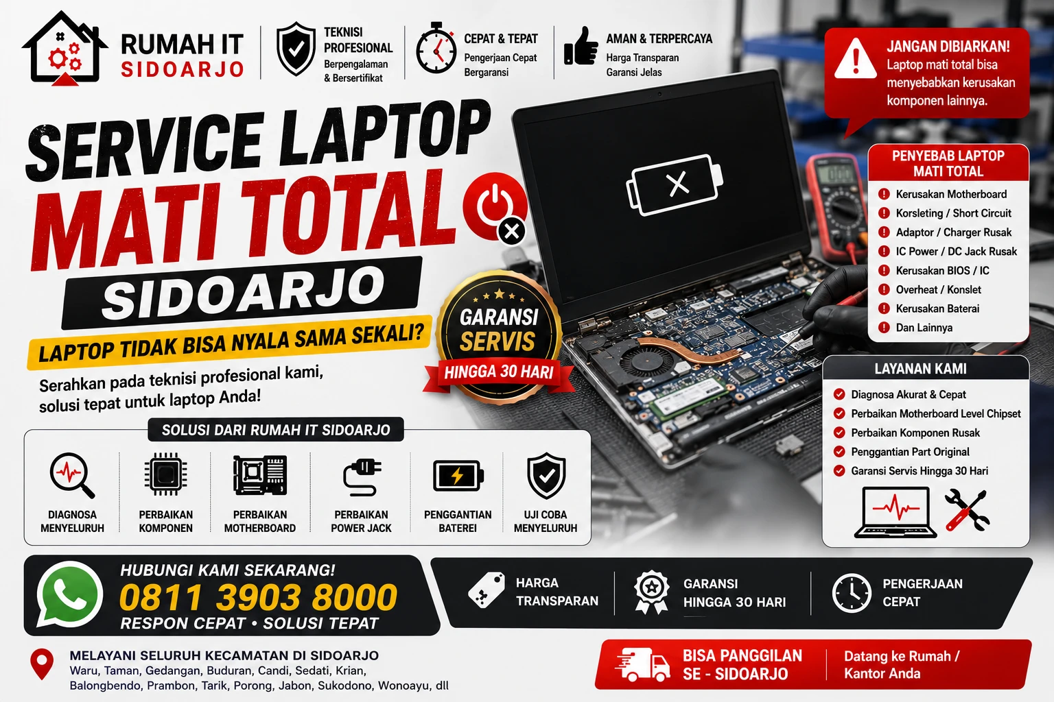 service-laptop-mati-total-sidoarjo
