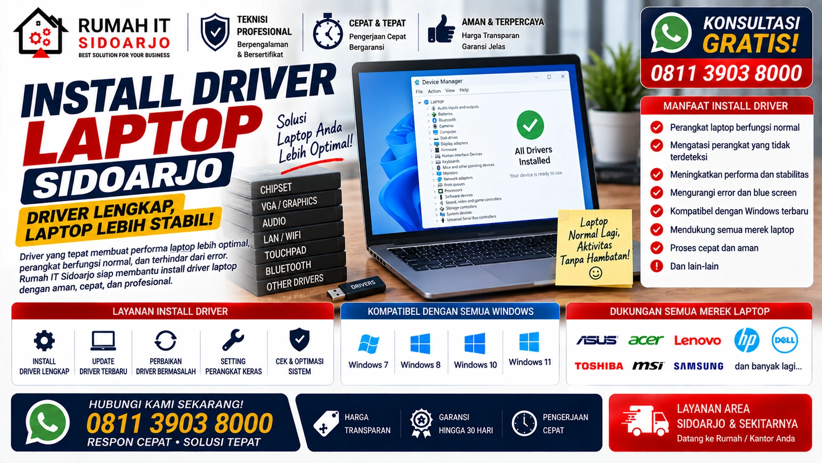 install-driver-laptop-sidoarjo