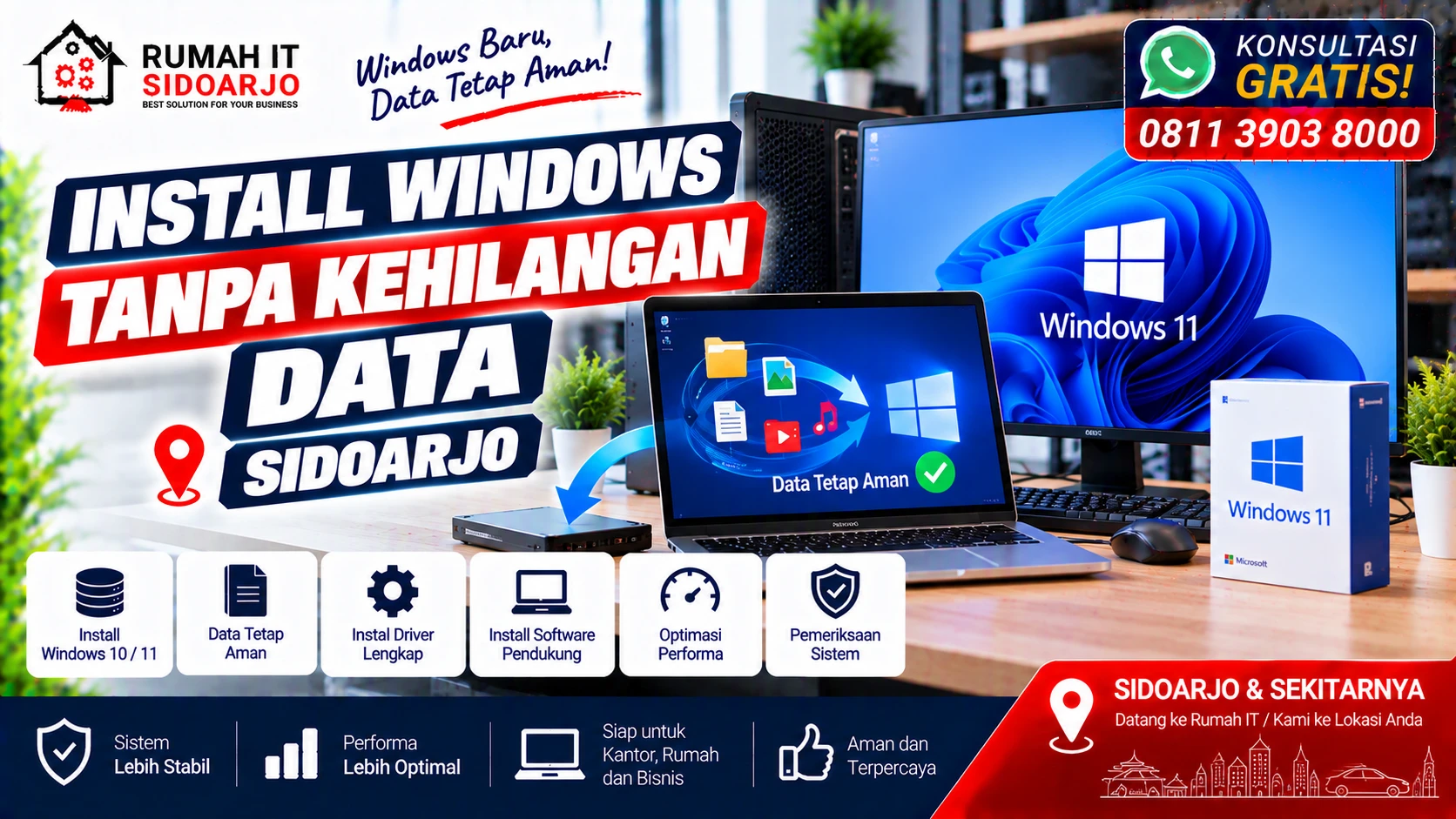 install-windows-tanpa-kehilangan-data-sidoarjo