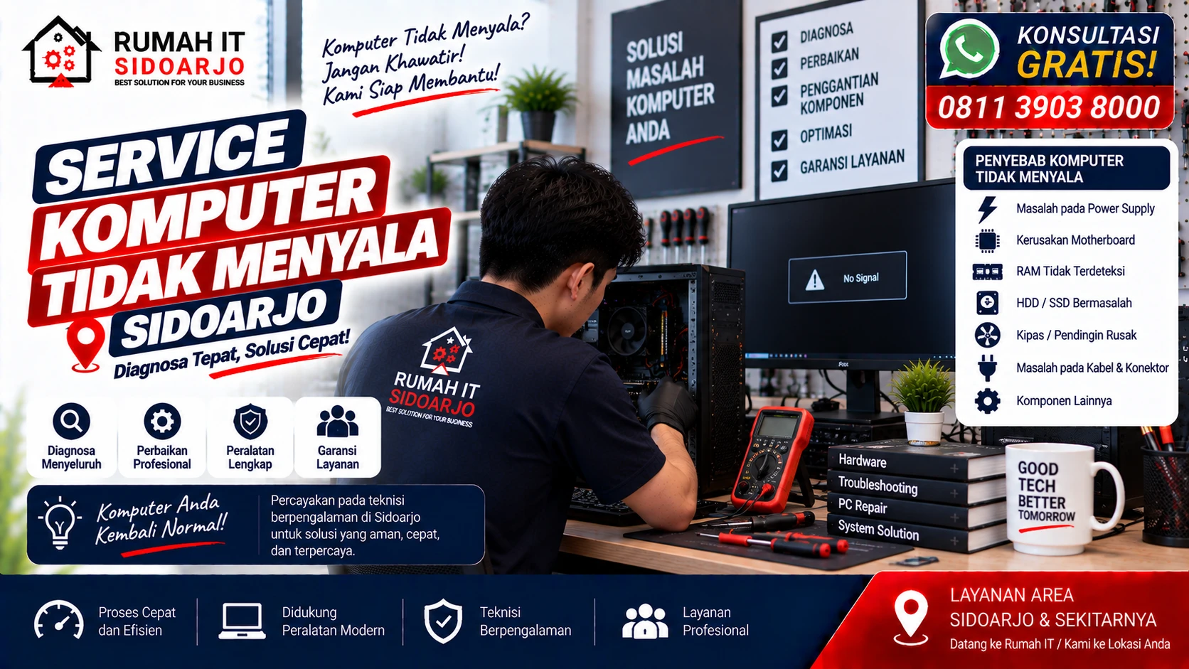service-komputer-tidak-menyala-sidoarjo